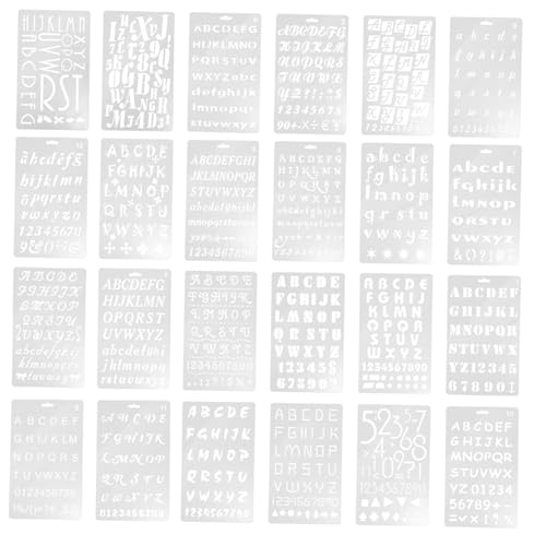 DOITOOL 24 Stück Malvorlage Beschriftung Zahlen basteln Schablonen Kind Vinyl Alphabet-Malschablone Brief- und Zahlenvorlagen Schablonen Vorlagen Vorlage zum Malen von Buchstaben Plastik DOITOOL 24 Stück Malvorlage Beschriftung Zahlen basteln Schablonen Kind Vinyl Alphabet-Malschablone Brief- und Zahlenvorlagen Schablonen Vorlagen Vorlage zum Malen von Buchstaben Plastik von DOITOOL