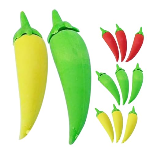 DOITOOL 24 Stück Pfefferradierer Chili-Pfeffer-Mittelstück künstliches Gemüse süße Radiergummis kawaii Mini-Radiergummis für Mini Paprika Künstliche Früchte DOITOOL 24 Stück Pfefferradierer Chili-Pfeffer-Mittelstück künstliches Gemüse süße Radiergummis kawaii Mini-Radiergummis für Mini Paprika Künstliche Früchte von DOITOOL