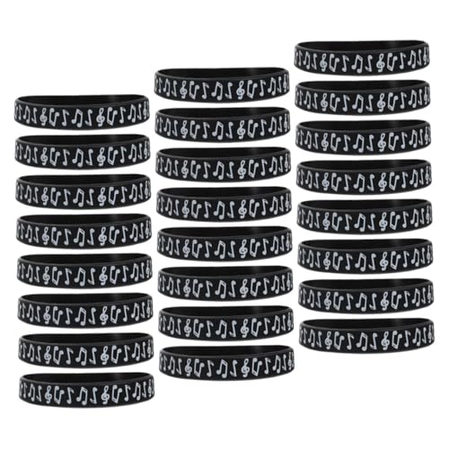 DOITOOL 24 Stück Silikonarmbänder mit Musiknoten Gummiarmbänder für Musikpartys Klavierfeiern Geburtstags und Feiertagsdekorationen Vielseitig Einsetzbar für Events und Outdoor DOITOOL 24 Stück Silikonarmbänder mit Musiknoten Gummiarmbänder für Musikpartys Klavierfeiern Geburtstags und Feiertagsdekorationen Vielseitig Einsetzbar für Events und Outdoor von DOITOOL