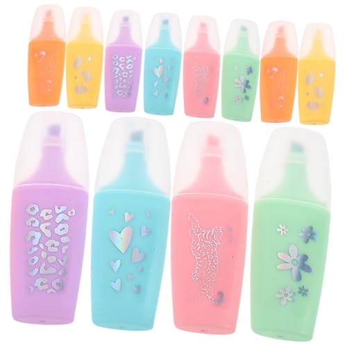 DOITOOL 24 Stück Teiliges Cartoon Mini Textmarker Doppelseitige Marker mit Dicker und Dünner Spitze Wasserbasierte Langlebige Farben zum Markieren Notizen und Zeichnen für Schüler und DOITOOL 24 Stück Teiliges Cartoon Mini Textmarker Doppelseitige Marker mit Dicker und Dünner Spitze Wasserbasierte Langlebige Farben zum Markieren Notizen und Zeichnen für Schüler und von DOITOOL