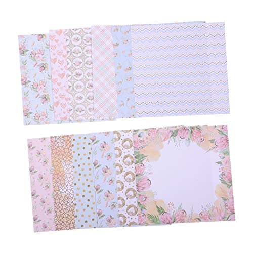 DOITOOL 24 Stück Teiliges Diy Scrapbook Papier Dekorative Hintergründe für Journals und Bastelprojekte Vintage Designs für Karten und Verpackungen für Kreative Bastelideen von DOITOOL