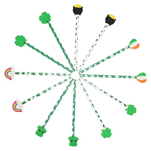 DOITOOL 24 Stück Teiliges Hb Holzbleistifte Ergonomisch mit Radiergummi Schreibstifte für Schüler Saint Patrick's Day Langlebig Angenehm für Langes Schreiben DOITOOL 24 Stück Teiliges Hb Holzbleistifte Ergonomisch mit Radiergummi Schreibstifte für Schüler Saint Patrick's Day Langlebig Angenehm für Langes Schreiben von DOITOOL