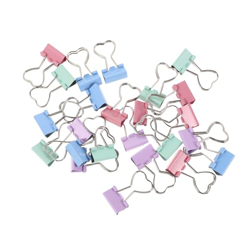DOITOOL 24 Stück Teiliges Herzförmige Metall Büroklammern Stabile Papierclips für Dokumentenorganisation Vielseitige Binder Clips für Journale Briefe Planer und Bürobedarf Tragbar und DOITOOL 24 Stück Teiliges Herzförmige Metall Büroklammern Stabile Papierclips für Dokumentenorganisation Vielseitige Binder Clips für Journale Briefe Planer und Bürobedarf Tragbar und von DOITOOL