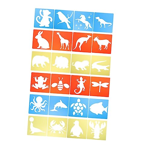 DOITOOL 24 Stück Teiliges Malvorlagen für Tier Schablonen Waschbare und Wiederverwendbare Diy Zeichnungswerkzeuge für Dekorieren für Kleine Künstler DOITOOL 24 Stück Teiliges Malvorlagen für Tier Schablonen Waschbare und Wiederverwendbare Diy Zeichnungswerkzeuge für Dekorieren für Kleine Künstler von DOITOOL