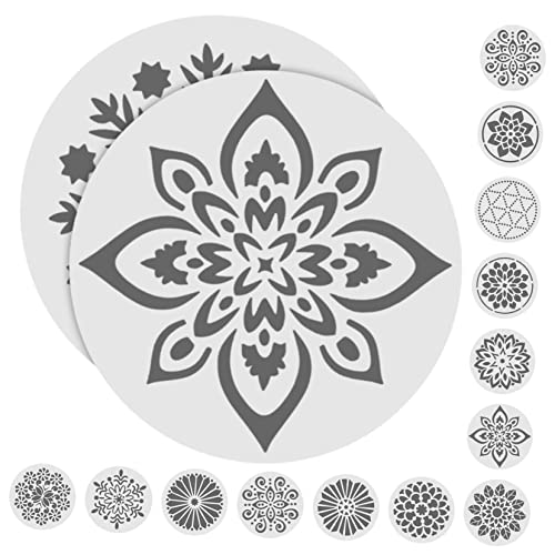 DOITOOL 24 Stück Teiliges Mandala Schablonen für DIY Blumenmalerei Wiederverwendbare Malvorlagen für Wanddekoration Kreative Handwerksprojekte und Schulprojekte DOITOOL 24 Stück Teiliges Mandala Schablonen für DIY Blumenmalerei Wiederverwendbare Malvorlagen für Wanddekoration Kreative Handwerksprojekte und Schulprojekte von DOITOOL