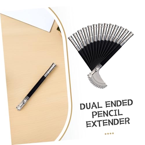 DOITOOL 24 Stück Teiliges Metall bleistiftverlängerungsset mit Doppelspitze Leichtes Rutschfestes Pencil Extending Tool für Künstler Studenten und Profis Komfortabler Griff Langlebige von DOITOOL