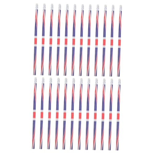 DOITOOL 24 Stück Teiliges Schreibstifte mit Radiergummi Holzkernstifte Uk Flaggenmotiv Leicht Anspitzbar Glattes Schreiben Bunte Muster Geeignet für Schule Büro und Kunstprojekte DOITOOL 24 Stück Teiliges Schreibstifte mit Radiergummi Holzkernstifte Uk Flaggenmotiv Leicht Anspitzbar Glattes Schreiben Bunte Muster Geeignet für Schule Büro und Kunstprojekte von DOITOOL