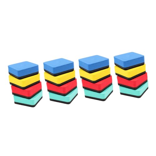 DOITOOL 24 Stück magnetische Trockenlöscher Kreide Whiteboard-Radierer whiteboardreiniger whiteboard zubehör radiergummi Mehrzweck-Tafellöscher multifunktionaler Tafelwischer Filzstoff von DOITOOL
