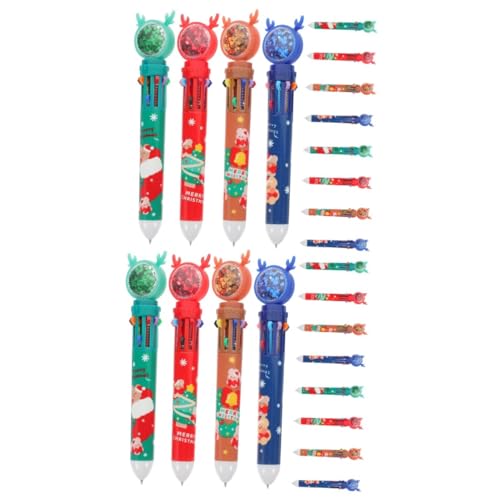 DOITOOL 24 Teiliges Niedliche Weihnachts Kugelschreiber Cartoon Design mit Santa Claus Schneemann Praktische Schreibstifte für Schule Büro Weihnachtsgeschenke DOITOOL 24 Teiliges Niedliche Weihnachts Kugelschreiber Cartoon Design mit Santa Claus Schneemann Praktische Schreibstifte für Schule Büro Weihnachtsgeschenke von DOITOOL