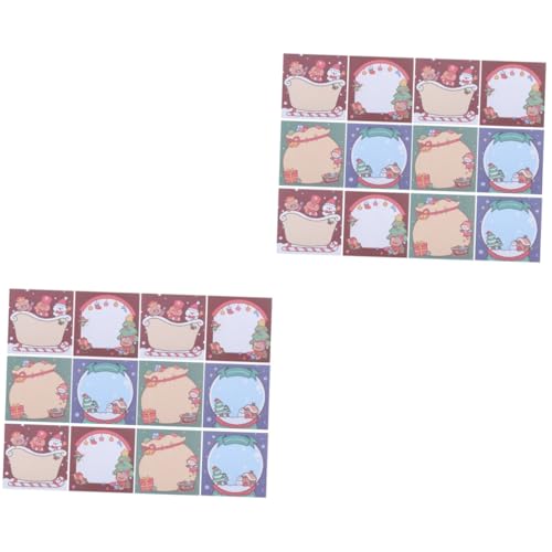 DOITOOL 24 Teiliges Weihnachts Sticker Notizblock mit Ablösbarem Kleber Wiederverwendbarem Papier Süßem Xmas Design für Schüler Lehrer und Büro Praktische Kleine Memo Notes für DOITOOL 24 Teiliges Weihnachts Sticker Notizblock mit Ablösbarem Kleber Wiederverwendbarem Papier Süßem Xmas Design für Schüler Lehrer und Büro Praktische Kleine Memo Notes für von DOITOOL