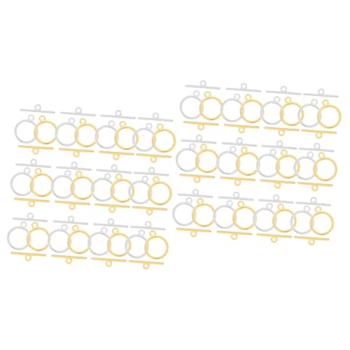 DOITOOL 240 Sätze Teiliges Schmuckverschlüsse Legierungs Toggle Verschlüsse Metall Stangen und Ring Verschlüsse für Diy Armbänder für Schmuckherstellung DOITOOL 240 Sätze Teiliges Schmuckverschlüsse Legierungs Toggle Verschlüsse Metall Stangen und Ring Verschlüsse für Diy Armbänder für Schmuckherstellung von DOITOOL