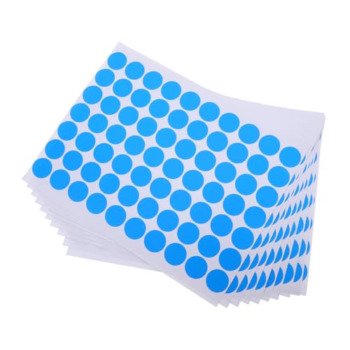 DOITOOL 25 Blatt Wasserdichte Runde Aufkleber mit Selbstklebenden Farbigen Punktetiketten Beschreibbar und Druckbar Langlebige Pvc-labels für Verpackung Büro Schule und DIY von DOITOOL