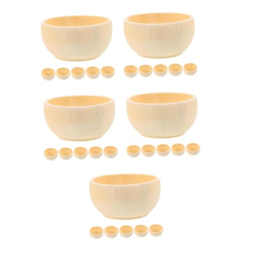 DOITOOL 25 Stck. Teiliges Unbemalte Holzschalen aus Naturholz Glatte Oberfläche Langlebige DIY Bastelschalen für Kreative und Dekorationsprojekte Vielseitige Holzschälchen für Fingerfood DOITOOL 25 Stck. Teiliges Unbemalte Holzschalen aus Naturholz Glatte Oberfläche Langlebige DIY Bastelschalen für Kreative und Dekorationsprojekte Vielseitige Holzschälchen für Fingerfood von DOITOOL