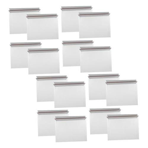 DOITOOL 25 Stück Dokumenten Versandtaschen Briefumschläge Versandtaschen Kartonumschläge Fotohüllen Dokumententaschen Zeitschriftentaschen 250 G Graues Papier Hellgrau von DOITOOL