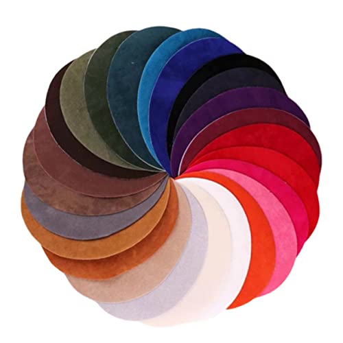 DOITOOL 25 Stück Kleiderflicken-Kit Patch bunt nähen Bausatz Flecken Hemd Pads aufnäher für jacke aufbügler für jacken kniemanschette bügelbild knibbelring Denim-DIY-Applikationszubehör von DOITOOL