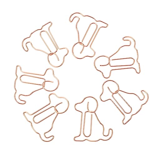 DOITOOL 25 Stück Kreative Hundeförmige Büroklammern Lustige Papierclips für Lesezeichen und Bürobedarf Stilvolle Deko für Zuhause und Büro Langlebig und Robust von DOITOOL