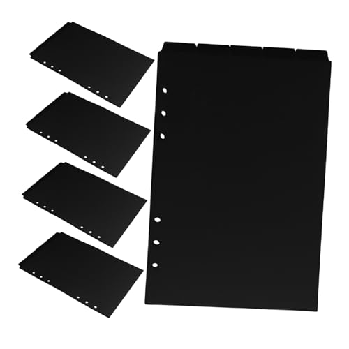 DOITOOL 25 Stück PP Register mit Abnehmbaren Tabs Langlebige Portable Trennblätter für Ringbuch für Studenten und Berufstätige von DOITOOL