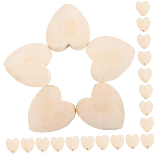 DOITOOL 25 Stück Romantische Holzperle Herzdekoration Loch Valentinstag Girlanden Perlen Schmuck Dekoration Herzform Für Herstellung Brief Stichworte Herzen Machen Geformt Hölzern DOITOOL 25 Stück Romantische Holzperle Herzdekoration Loch Valentinstag Girlanden Perlen Schmuck Dekoration Herzform Für Herstellung Brief Stichworte Herzen Machen Geformt Hölzern von DOITOOL