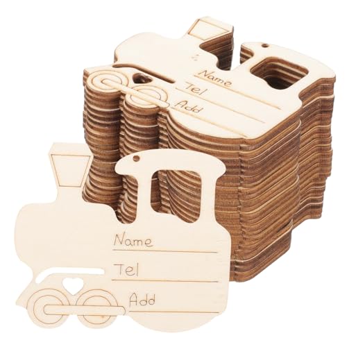 DOITOOL 25 Stück Teiliges Holzanhänger Zugform Unvollendete Beidseitig Blanke Holzscheiben für DIY Basteln Kreative Partydekoration und Individuelle Handwerksprojekte DOITOOL 25 Stück Teiliges Holzanhänger Zugform Unvollendete Beidseitig Blanke Holzscheiben für DIY Basteln Kreative Partydekoration und Individuelle Handwerksprojekte von DOITOOL