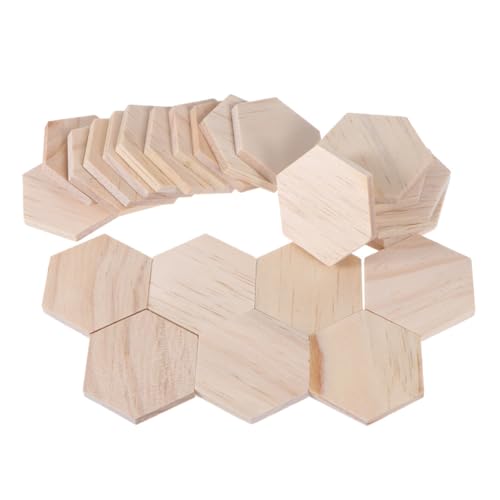 DOITOOL 25 Stück Teiliges Sechseckige Naturholzscheiben mit Loch Blanko Holzstücke zum Basteln Bemalen und Beschriften Glatte Oberfläche DIY Dekoration für Hochzeit Party und Zuhause DOITOOL 25 Stück Teiliges Sechseckige Naturholzscheiben mit Loch Blanko Holzstücke zum Basteln Bemalen und Beschriften Glatte Oberfläche DIY Dekoration für Hochzeit Party und Zuhause von DOITOOL