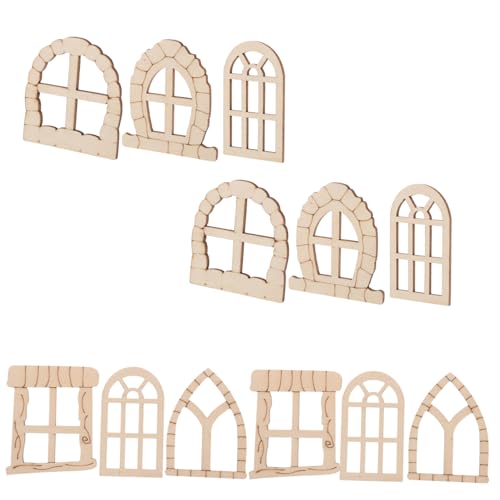 DOITOOL 25 Stück Teiliges Unvollendetes Holz Set für Miniaturfenster und Türen DIY Feenhaus Zubehör Dekorative Gartentür Vielseitig für Garten Balkon und Patio Bastelprojekt DOITOOL 25 Stück Teiliges Unvollendetes Holz Set für Miniaturfenster und Türen DIY Feenhaus Zubehör Dekorative Gartentür Vielseitig für Garten Balkon und Patio Bastelprojekt von DOITOOL