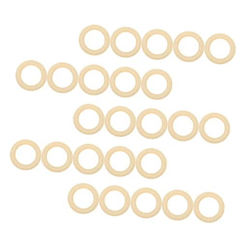 DOITOOL 25 Stück holz ring anhänger D hausgemacht Bastelringe Makramee-Zubehör Holzringe für Schmuckherstellung Holzringe für Makramee große Holzringe Makramee-Ring aus Holz hölzern Beige DOITOOL 25 Stück holz ring anhänger D hausgemacht Bastelringe Makramee-Zubehör Holzringe für Schmuckherstellung Holzringe für Makramee große Holzringe Makramee-Ring aus Holz hölzern Beige von DOITOOL
