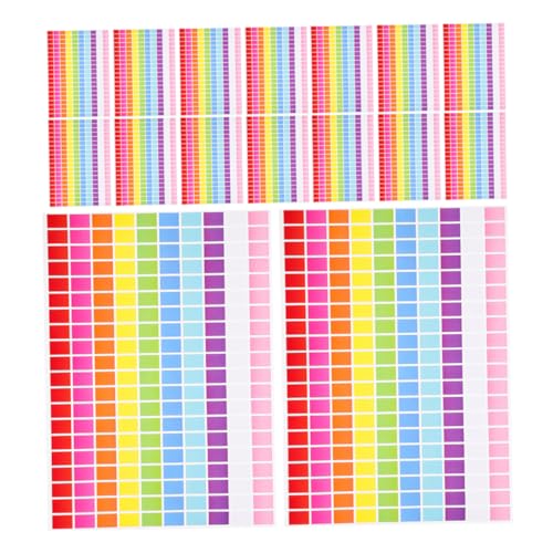 DOITOOL 25Blatt Farbige Rechteckige Klebeetiketten Wiederbeschreibbare Haftetiketten Selbstklebende Beschriftbare Label Sticker für Büro Schule Versand Diy und Organisation DOITOOL 25Blatt Farbige Rechteckige Klebeetiketten Wiederbeschreibbare Haftetiketten Selbstklebende Beschriftbare Label Sticker für Büro Schule Versand Diy und Organisation von DOITOOL