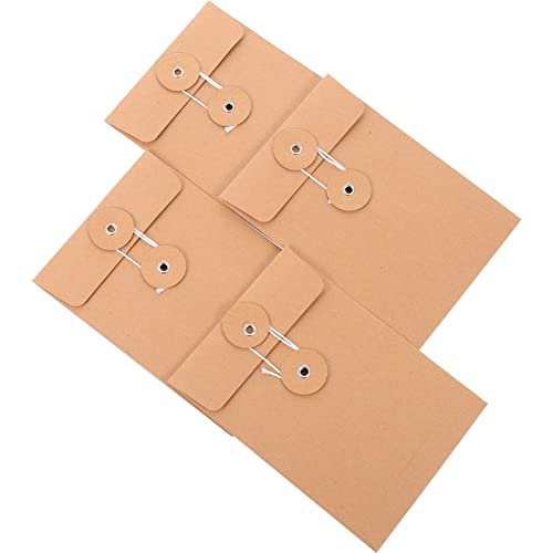 DOITOOL 25Stücke Kraftpapier Dokumententaschen Faltbare Papierumschläge Reißfeste Bill Pouch Für Fotos Und Dokumente Umweltfreundliche Aufbewahrungstaschen Aus Braunem Kraftpapier von DOITOOL