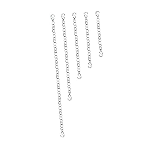 DOITOOL 25Stücke Verlängerungskette mit Karabinerverschlüssen Schmuckzubehör für DIY Halsketten und Armbänder Stahlfarbe DOITOOL 25Stücke Verlängerungskette mit Karabinerverschlüssen Schmuckzubehör für DIY Halsketten und Armbänder Stahlfarbe von DOITOOL