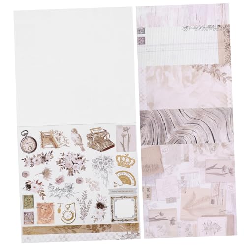 DOITOOL 26 Blatt Vintage Scrapbooking Holzoptik Dekorpapier für Diy Alben Basteln Journaling für Scrapbook Enthusiasten und Anfänger Freunden von DOITOOL