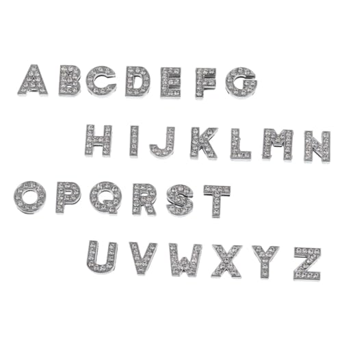 DOITOOL 26 Stück Teiliges Buchstaben Charms Strass DIY Anhänger für Armbänder Halsketten Schmuckherstellung Leuchtende Farben Langlebiges Material Vielseitig Verwendbar für Personalisierte DOITOOL 26 Stück Teiliges Buchstaben Charms Strass DIY Anhänger für Armbänder Halsketten Schmuckherstellung Leuchtende Farben Langlebiges Material Vielseitig Verwendbar für Personalisierte von DOITOOL