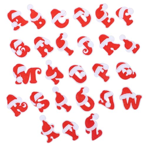 DOITOOL 26 Stück Teiliges Weihnachts Applikationen mit Bestickten Buchstaben in Rot Weiß Dekorative DIY Embroidery Patches für Kleidung Festliche Aufnäher für Jungen und Mädchen Einfach DOITOOL 26 Stück Teiliges Weihnachts Applikationen mit Bestickten Buchstaben in Rot Weiß Dekorative DIY Embroidery Patches für Kleidung Festliche Aufnäher für Jungen und Mädchen Einfach von DOITOOL