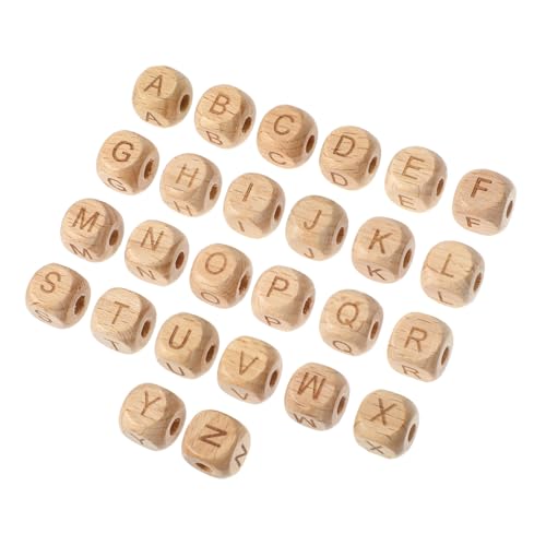 DOITOOL 260 Stk. Teiliges Beech Holz Alphabet Perlen Natürliche Buchstabenwürfel für Diy Schmuck Armbänder Halsketten Basteln Kinderfreundlich Leicht Auffädelbar Kreative Holzperlen DOITOOL 260 Stk. Teiliges Beech Holz Alphabet Perlen Natürliche Buchstabenwürfel für Diy Schmuck Armbänder Halsketten Basteln Kinderfreundlich Leicht Auffädelbar Kreative Holzperlen von DOITOOL