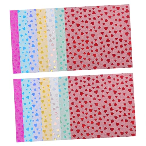 DOITOOL 28 Stück Origami -Papierschnitt funkelnd dekorativ Färbung -Papier glitzerndes Origami-Papier glänzender Karton Origami-Faltpapier Sammelalbum liefert Glitzerpapier von DOITOOL