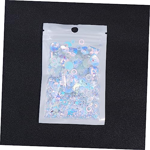 DOITOOL 2Er-Pack Weiße Pailletten und Spacer Perlen DIY Schmuck Zubehör Flache Glasperlen für Handarbeit Bastelarbeiten Armbänder und Kostüme von DOITOOL