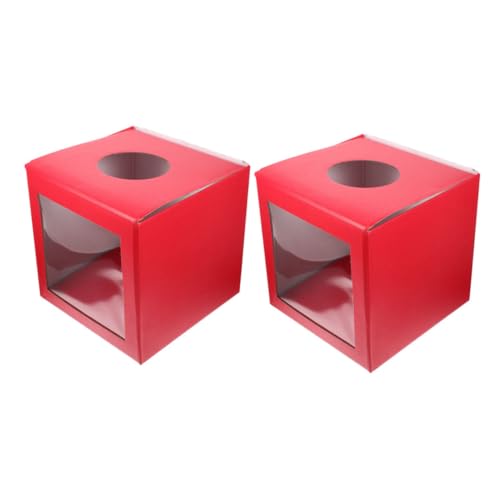 DOITOOL 2Er-Packung -Box für Gewinnspielkarten mit Tombola-Losbehälter Abstimmung Ticketbehälter Tombola-Los-Inhaber Wahlurnen Tombola-Verlosungsbehälter Lotterieboxen Papier rot DOITOOL 2Er-Packung -Box für Gewinnspielkarten mit Tombola-Losbehälter Abstimmung Ticketbehälter Tombola-Los-Inhaber Wahlurnen Tombola-Verlosungsbehälter Lotterieboxen Papier rot von DOITOOL