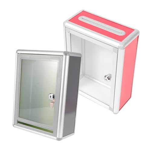 DOITOOL 2Er-Packung Briefkasten Anregung montiert Wirklich Verriegelung Wand groß Postfach im Büro verschließbare Vorratsbehälter Vorschlag: Sammelbehälter Briefpostbehälter Acryl DOITOOL 2Er-Packung Briefkasten Anregung montiert Wirklich Verriegelung Wand groß Postfach im Büro verschließbare Vorratsbehälter Vorschlag: Sammelbehälter Briefpostbehälter Acryl von DOITOOL