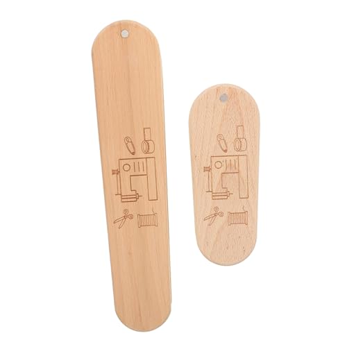 DOITOOL 2Er Set Schneiderklöppel zum Quilten Steppklöppel Stoffklöppel Nähwerkzeuge und Zubehör Presswerkzeuge Nähzubehör und Werkzeuge Klöppel-Nähwerkzeug Schneiderklapper Beige von DOITOOL