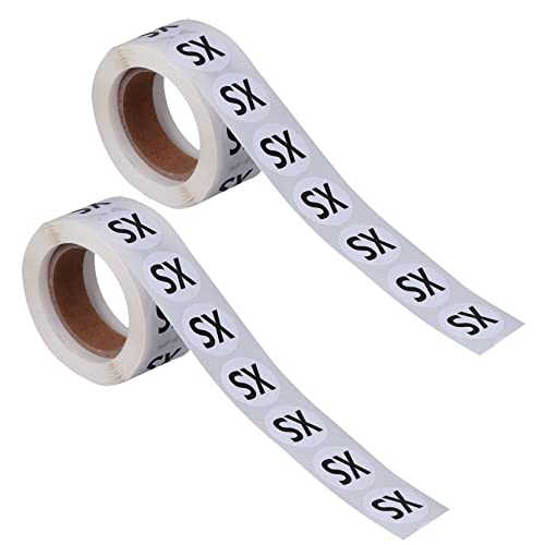 DOITOOL 2Rolle Kleidung Aufkleber Selbstklebende für Bekleidungsgrößen pro Runde Design für Einfache Kennzeichnung und Organisation Sicher DOITOOL 2Rolle Kleidung Aufkleber Selbstklebende für Bekleidungsgrößen pro Runde Design für Einfache Kennzeichnung und Organisation Sicher von DOITOOL
