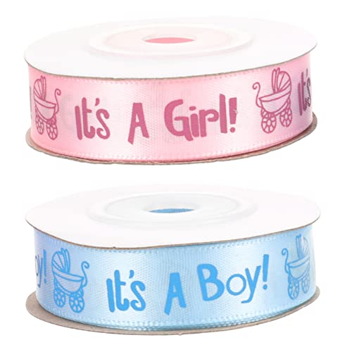 DOITOOL 2Rollen Dekorative Geschenkband Für Babyparty Für Jungen Für Cuttable Verschleißfest Für DIY Und Geschenkverpackungen von DOITOOL
