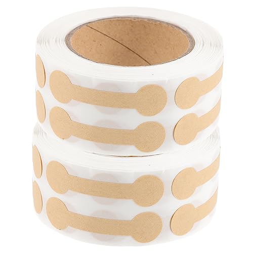DOITOOL 2Rollen Selbstklebende Siegelaufkleber für Geschenkanhänger Manipulationssichere Etiketten für Geschenkverpackungen und Dekorationen von DOITOOL