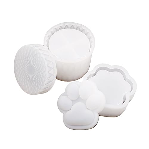 DOITOOL 2Sätze Silikonformen für DIY Schmuckboxen Katzenpfoten Form für Aufbewahrung Wiederverwendbare Gießformen für Handwerksprojekte Bastelzubehör DOITOOL 2Sätze Silikonformen für DIY Schmuckboxen Katzenpfoten Form für Aufbewahrung Wiederverwendbare Gießformen für Handwerksprojekte Bastelzubehör von DOITOOL