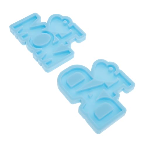 DOITOOL 2Stücke DIY Schlüsselanhänger Form Harz Gießform für Muttertag Vatertag Schmuckherstellungs für Anhänger und Taschenaccessoires DOITOOL 2Stücke DIY Schlüsselanhänger Form Harz Gießform für Muttertag Vatertag Schmuckherstellungs für Anhänger und Taschenaccessoires von DOITOOL