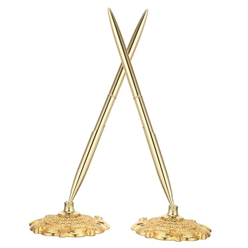 DOITOOL 2Stücke Elegante Tischfeste Kugelschreiber Professionelle Schreibgeräte Für Büro Und Zuhause Stift Mit Schwarzer Mine Bürozubehör von DOITOOL