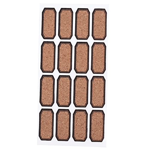DOITOOL 2Stücke Holzaufkleber Beschreibbare Etiketten aus Wasser Melaminholz für DIY Kennzeichnung Flaschenetiketten für Zuhause Büro und Schule von DOITOOL