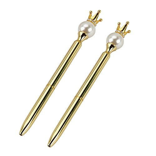 DOITOOL 2Stücke Kreativer Kugelschreiber Perlenschmuck Nachfüllbar Für Büro Und Schule Design Für Briefpapier von DOITOOL