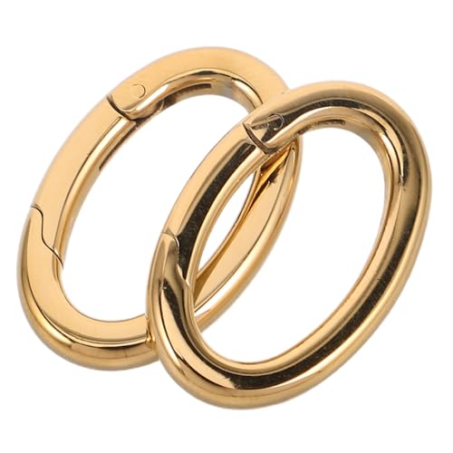 DOITOOL 2Stücke Ovaler Federschnellverschluss Anpassbar für DIY und Armbänder Robust und Kratzfest Glänzendes Finish Langlebig und Lichtbeständig von DOITOOL