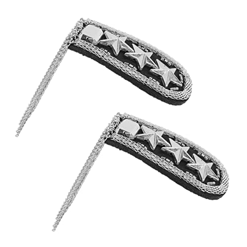 DOITOOL 2Stücke Quaste Schulterklappen Epauletten Mit Punk Fransen Kette Für Handgemachte DIY Anzugaccessoires Für Besondere Anlässe von DOITOOL
