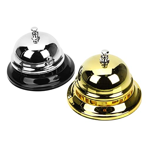 DOITOOL 2Stücke Schreibtischglocke aus Metall Anrufglocke für Restaurant Hotel Bar Praktische Serviceglocke für Schulungen Tiertraining DOITOOL 2Stücke Schreibtischglocke aus Metall Anrufglocke für Restaurant Hotel Bar Praktische Serviceglocke für Schulungen Tiertraining von DOITOOL