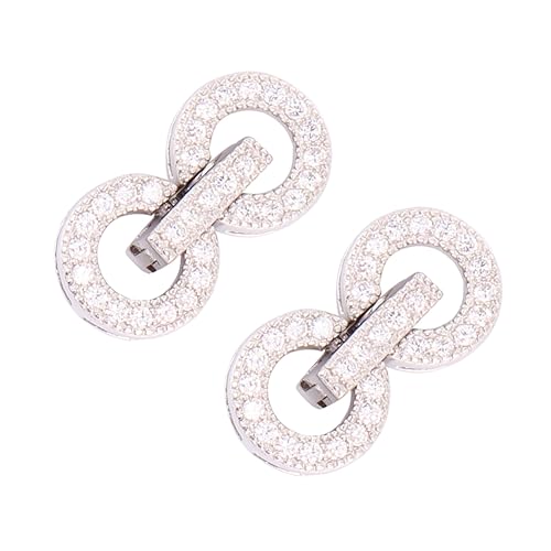 DOITOOL 2Stücke Silber Armbandschnallen DIY Verschlussverbinder Für Halsketten Und Armbänder Schmuck Herstellung Zubehör Riemenschnalle Silberne Schmuckverschlüsse DOITOOL 2Stücke Silber Armbandschnallen DIY Verschlussverbinder Für Halsketten Und Armbänder Schmuck Herstellung Zubehör Riemenschnalle Silberne Schmuckverschlüsse von DOITOOL